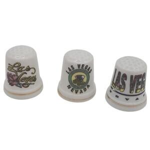 Las Vegas Thimble Porcelain Set - 3 Piece